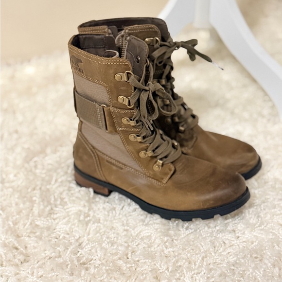 Sorel Brown Combat & Moto Boots - Picture 3 of 8